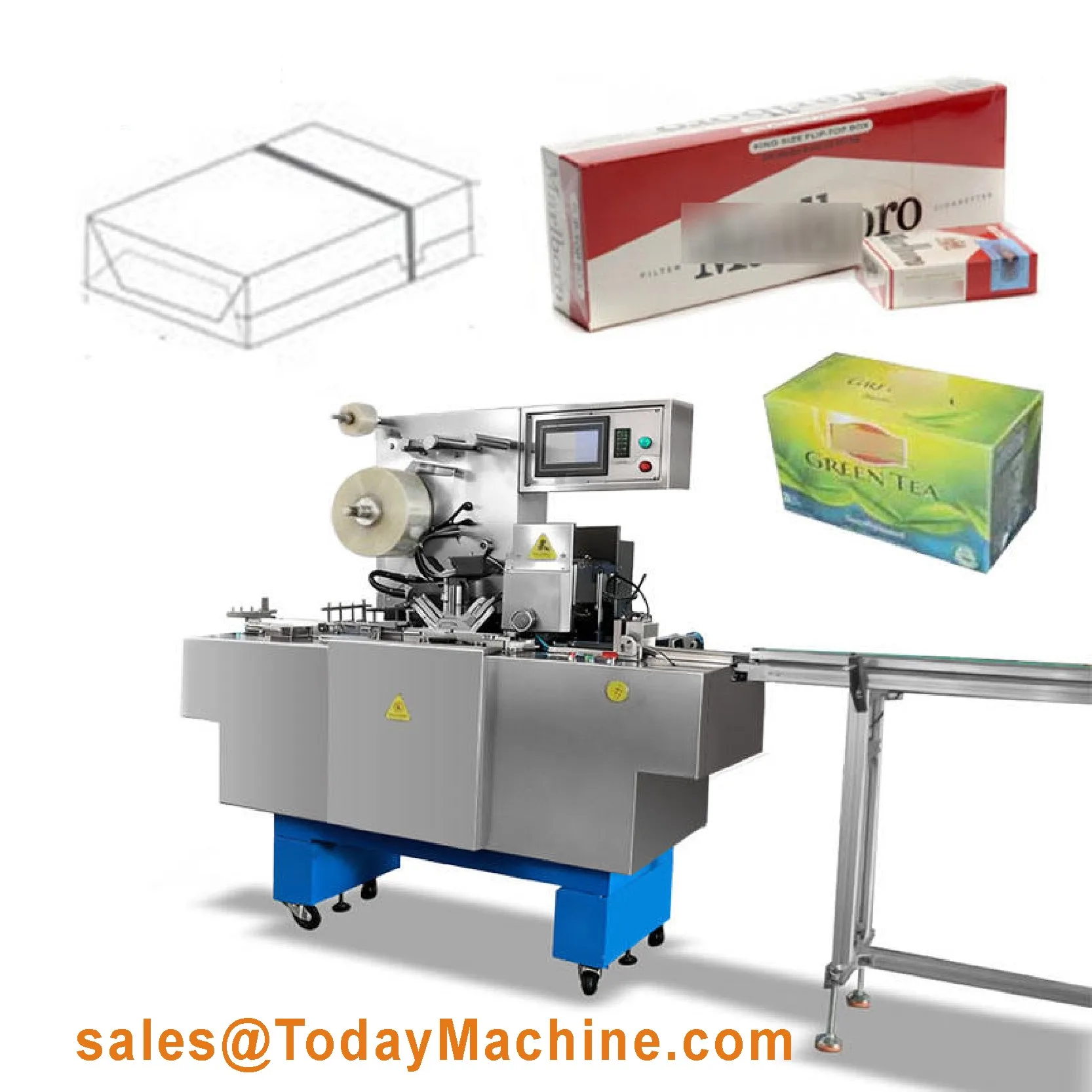 Perfume Bar Chocolate Pizza Soap Carton Cellophane Wrapping Machine 3D Transparent Film Glass Wood Packaging