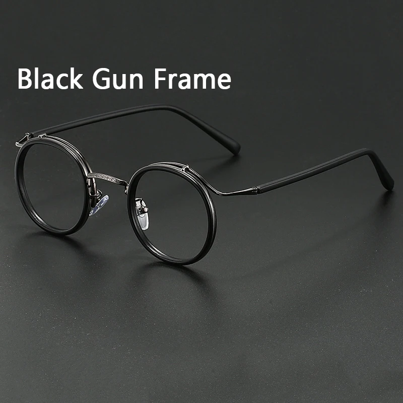 موضة المعادن المستديرة الرجال الأدبية التقدمية اللونية القراءة النظارات الشمسية النساء الرجعية مد البصر ظلال مشهد نظارات داكنة