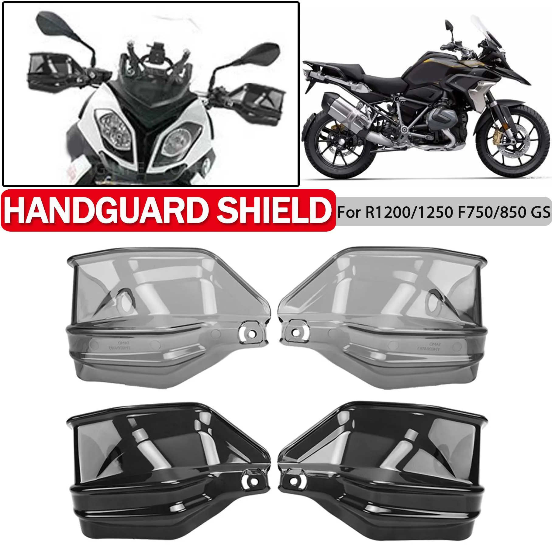 

Handguard For BMW R1200GS R1250GS LC ADV Adventure Motorcycle Hand Guard shield Protector Handle Protection F800 F850 F750 GS