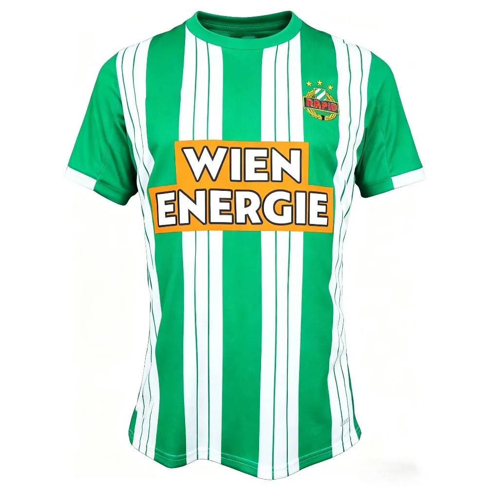 25-26 الموسم SK Rapid Home and Away قمصان كرة القدم ثلاثية الأبعاد مطبوعة قصيرة الأكمام تي شيرت رياضي نفس الكبار والأطفال #1