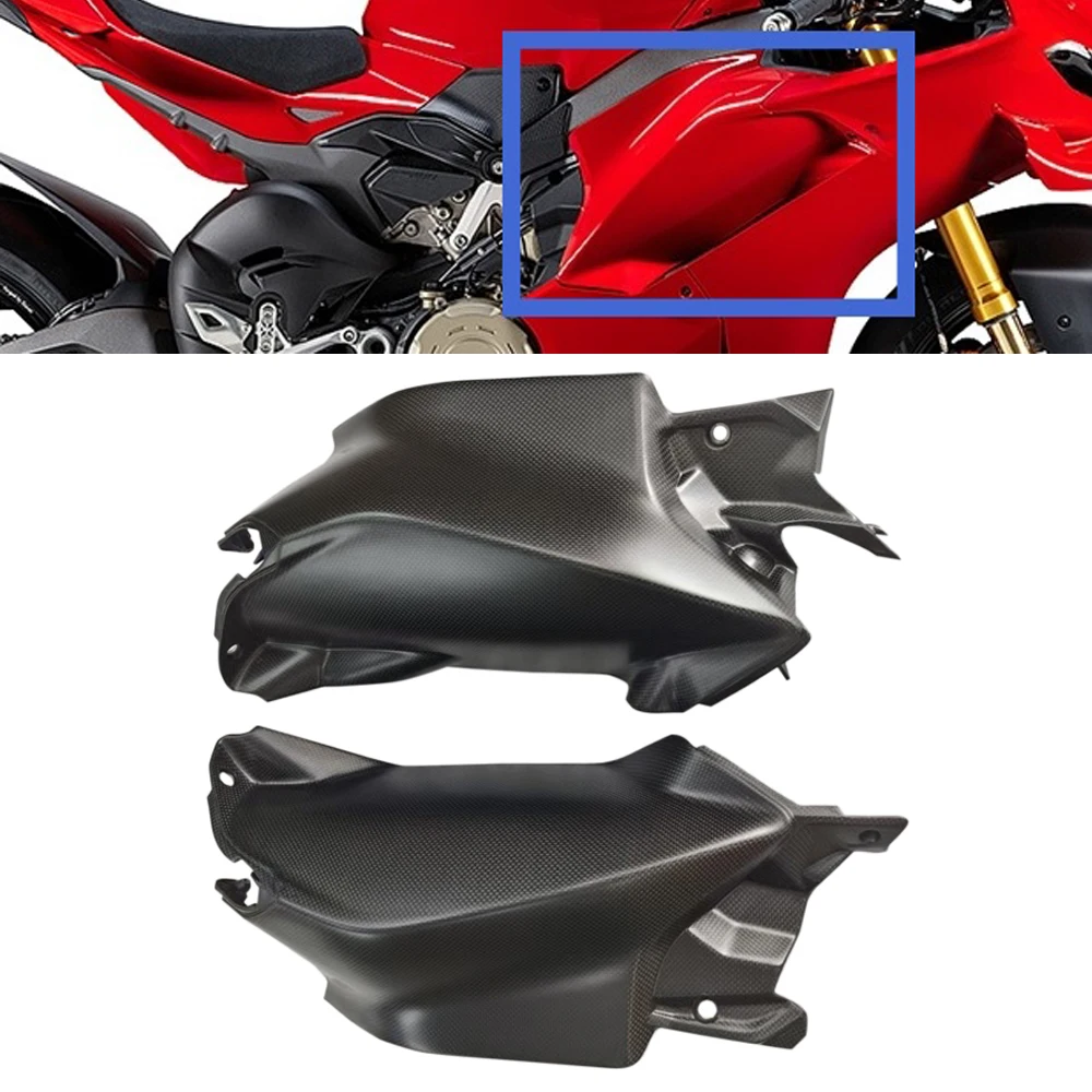 For DUCATI Panigale V4 VS 2025 2026 Carbon Fiber Under Tank Side Panels Frame Covers Body Fairing Kits Motorcycle Modified Parts