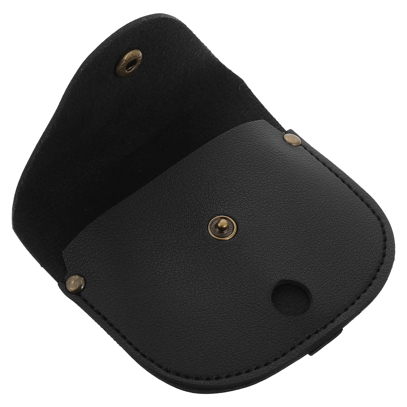 

Pocket Watch Storage Bag Holder Single Display Case Portable Travel Cases Black Pouch PU Soft Long Lasting Scratch