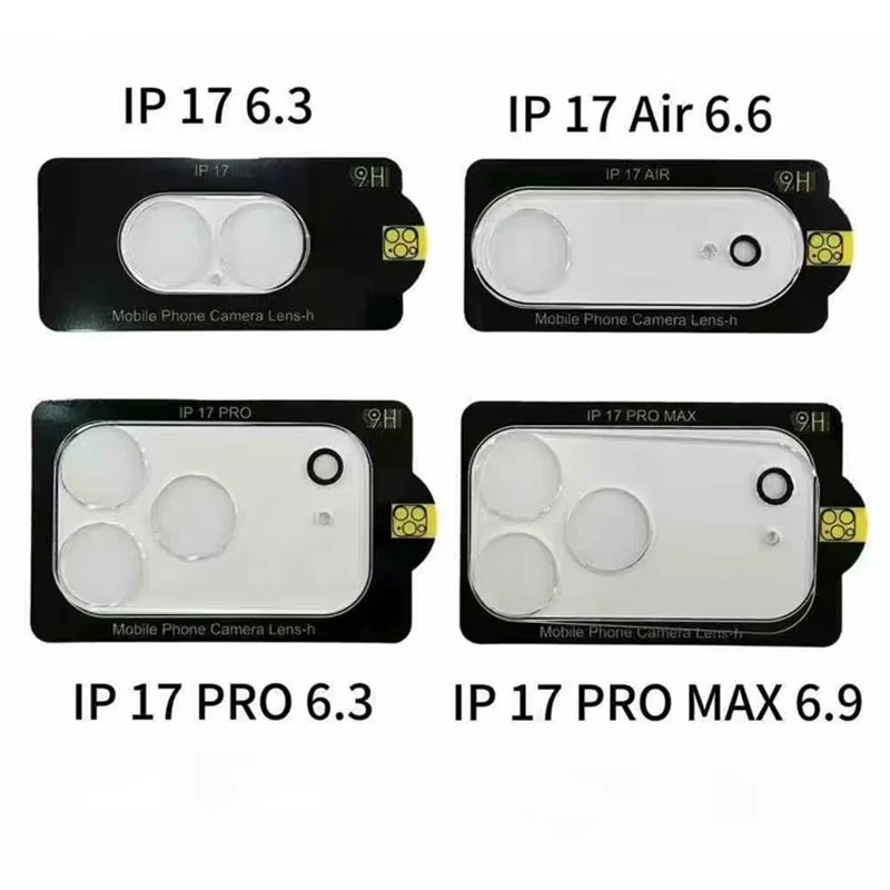 5pcs Camera Lens Protector Glass For iPhone 17 Pro Max Tempered Glass Full Cover Protective Camera Film For iPhone 17 Pro 17 Air