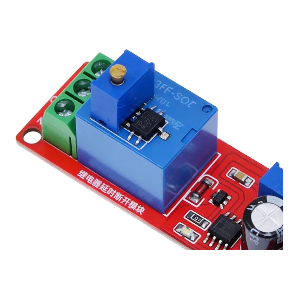 Adjustable 1s to 10s NE555 Relay Module for 5V 12V DC Operation Supporting AC 220V 10A Load Switching Capability