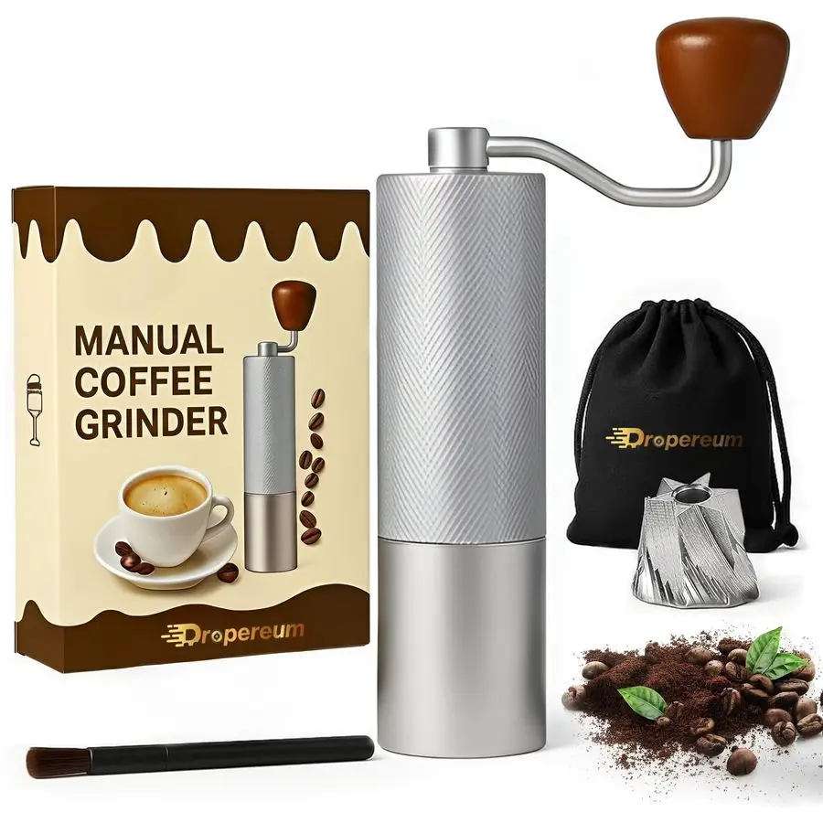 

in 1 Manual Stainless Steel Coffee Grinder Espresso Grinder, Manual Coffee Grinder, Coffee Grinder, Conical Coffee Burr Grinder