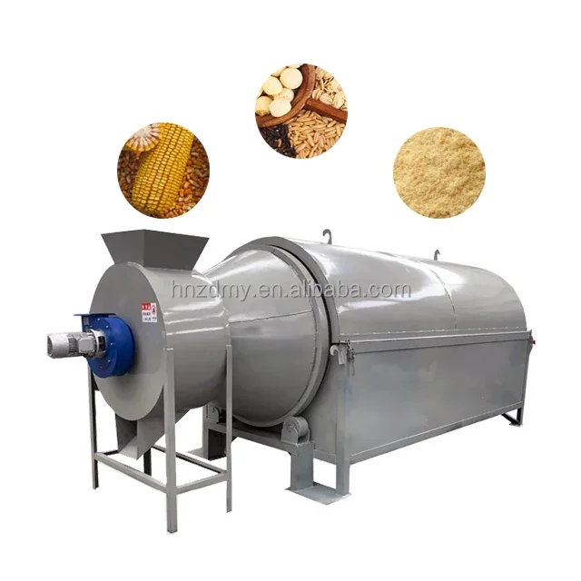 High quality Rotary automatic grain dryer animal mixing drying pig duck dung cow dung dryer