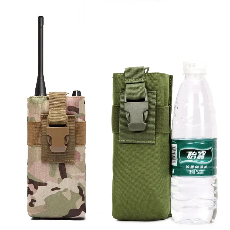 

Portable Molle Walkie Talkie Bag Tactical Radio Holder Outdoor Nylon Water Bottle Pouch for Camping Hiking