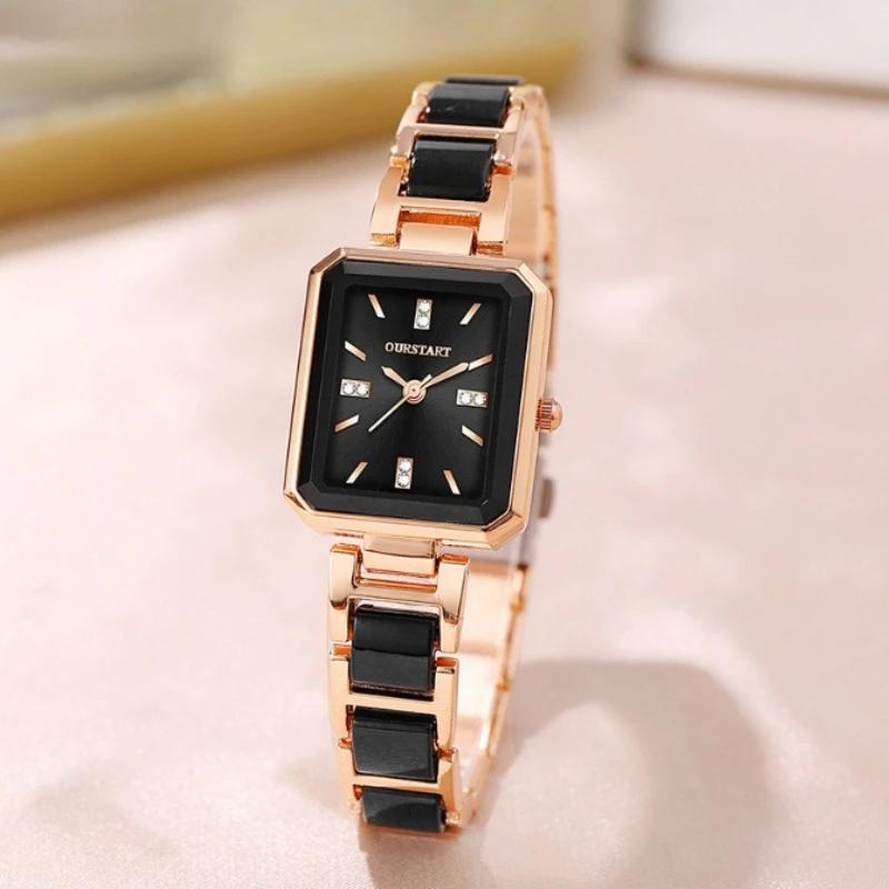 

Модные женские часы, универсальные кварцевые часы с квадратным циферблатом, роскошные женские подарочные наручные часы Reloj Mujer Montre