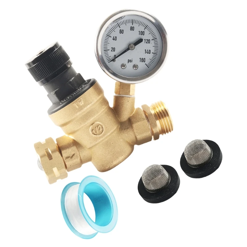 

Регулятор расхода воды для кемпингового прицепа с регулируемой ручкой и двойной фильтрацией