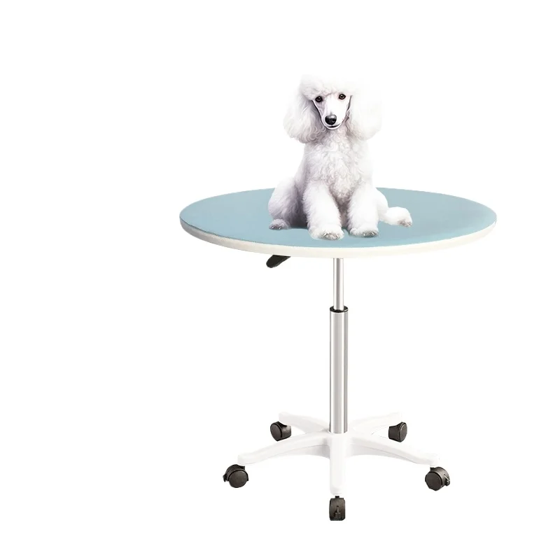 Pet Grooming Table - Adjustable 360° Rotating (Stainless Steel Legs, Non-Slip Waterproof, Mobile Dog Salon Table, Home Use