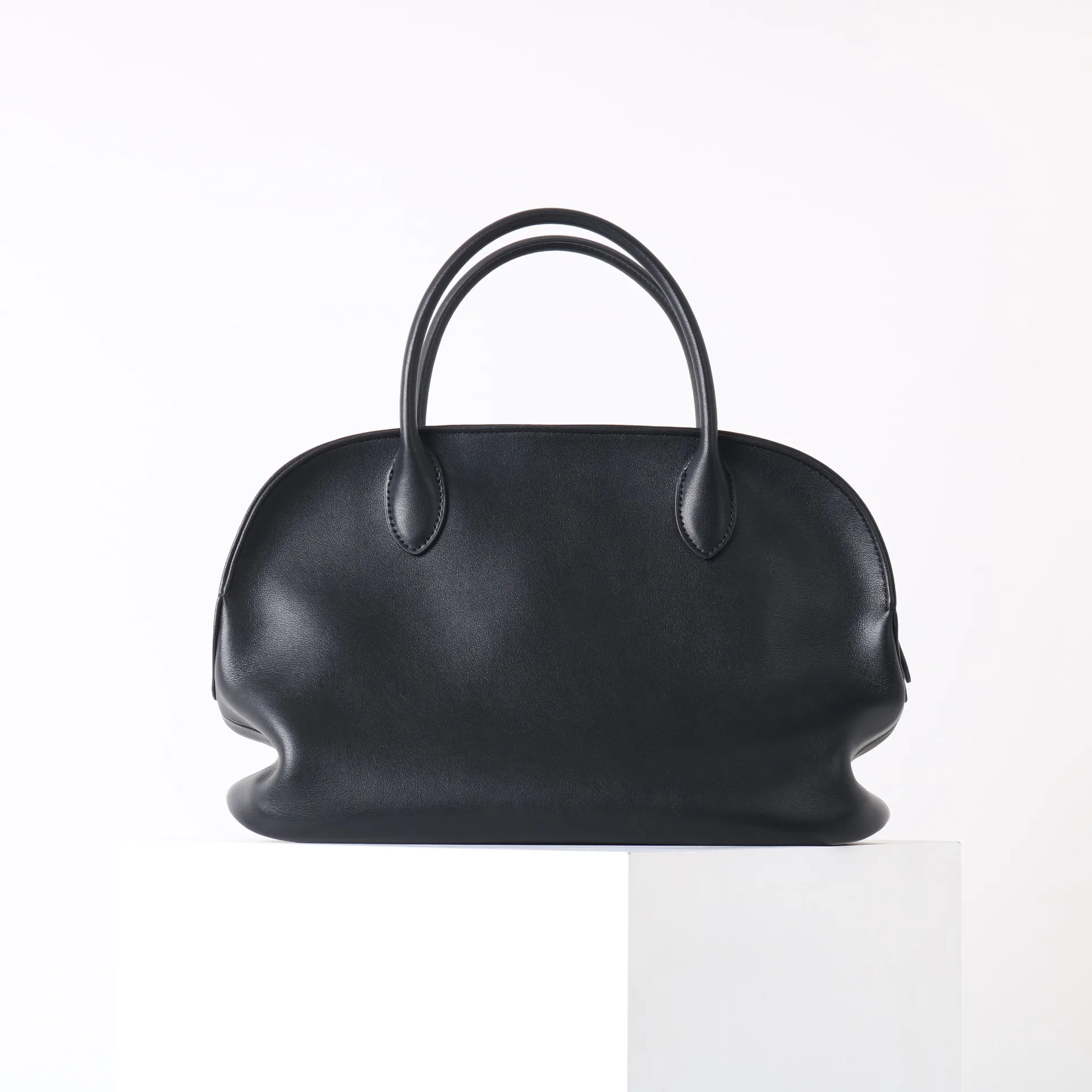 

Новинка 2025, женская сумка для боулинга из натуральной кожи, сумка в винтажном стиле, женская сумка через плечо с верхней ручкой, модная повседневная сумка на плечо