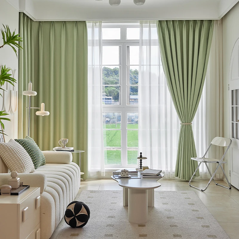 

Custom Size Luxury European Curtains for Living Room and Bedroom Finished Product Protection Modern Decoration White Tulle