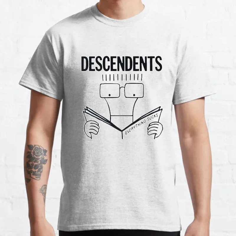 Descendents Everything Sucks Tshirt Funny Cartoon Graphic Tshirts Women Men Fashion Streetwear Camisetas Ropa Hombre Tops Tee