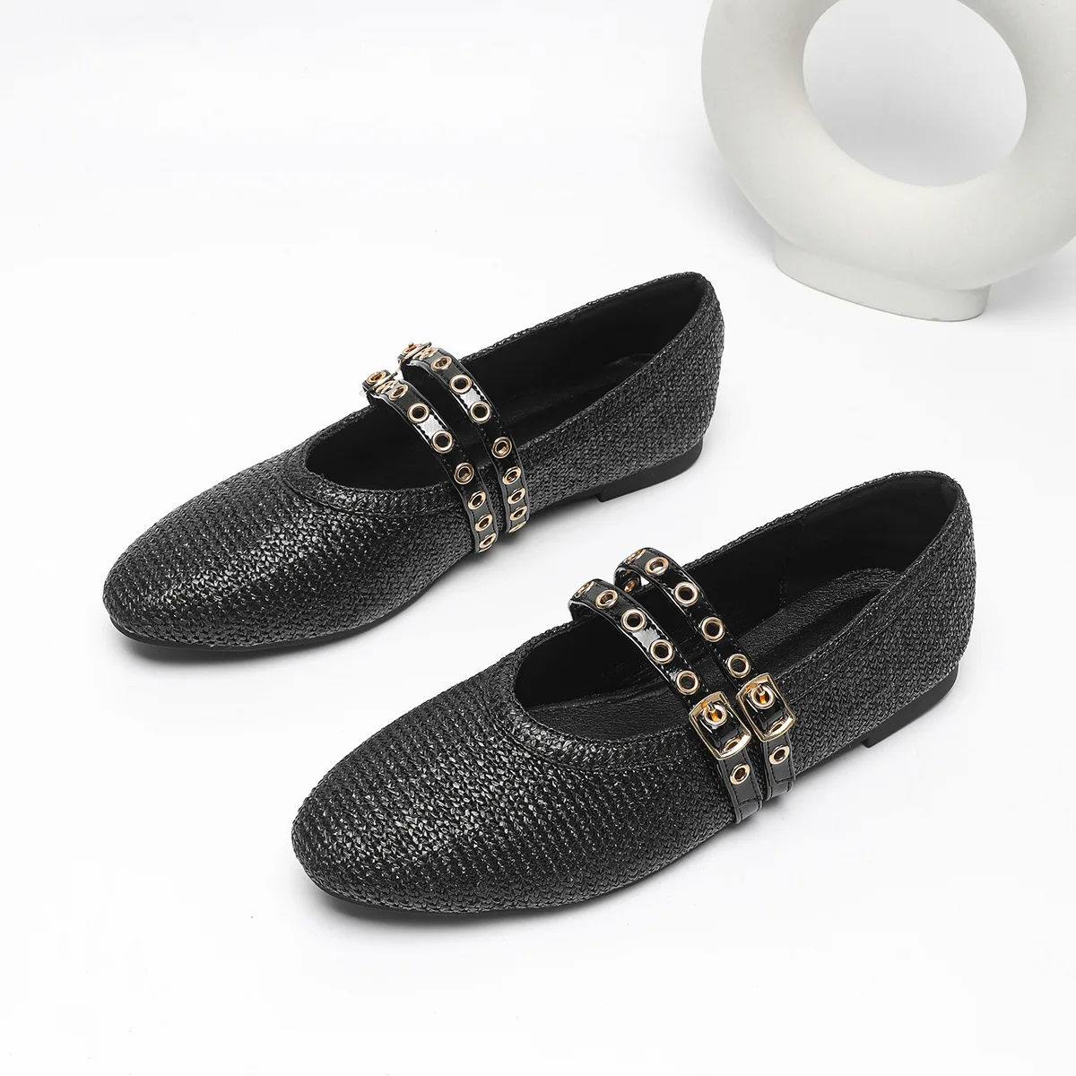 Fashion Fisherman's Shoes Weave Buckle Flat Retro Espadrilles Gladiator Shoe Breathable Mary Jane Causal Women Loafers