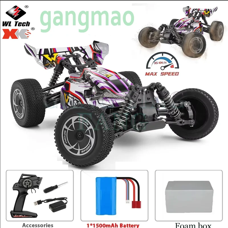 WLtoys 1/14 144016 High Speed RC Car 35KM/H 4WD 2.4G 390 Motor Electric Off-Road Drift Remote Control Toy Vehicle