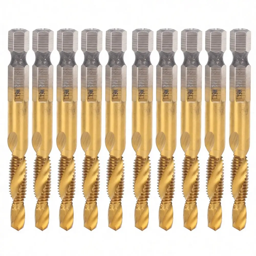 Versatile Spiral Drill Tap Bit Set Hex Shank Metal Drilling Tapping Tool For Repair Maintenance Industrial Hardware