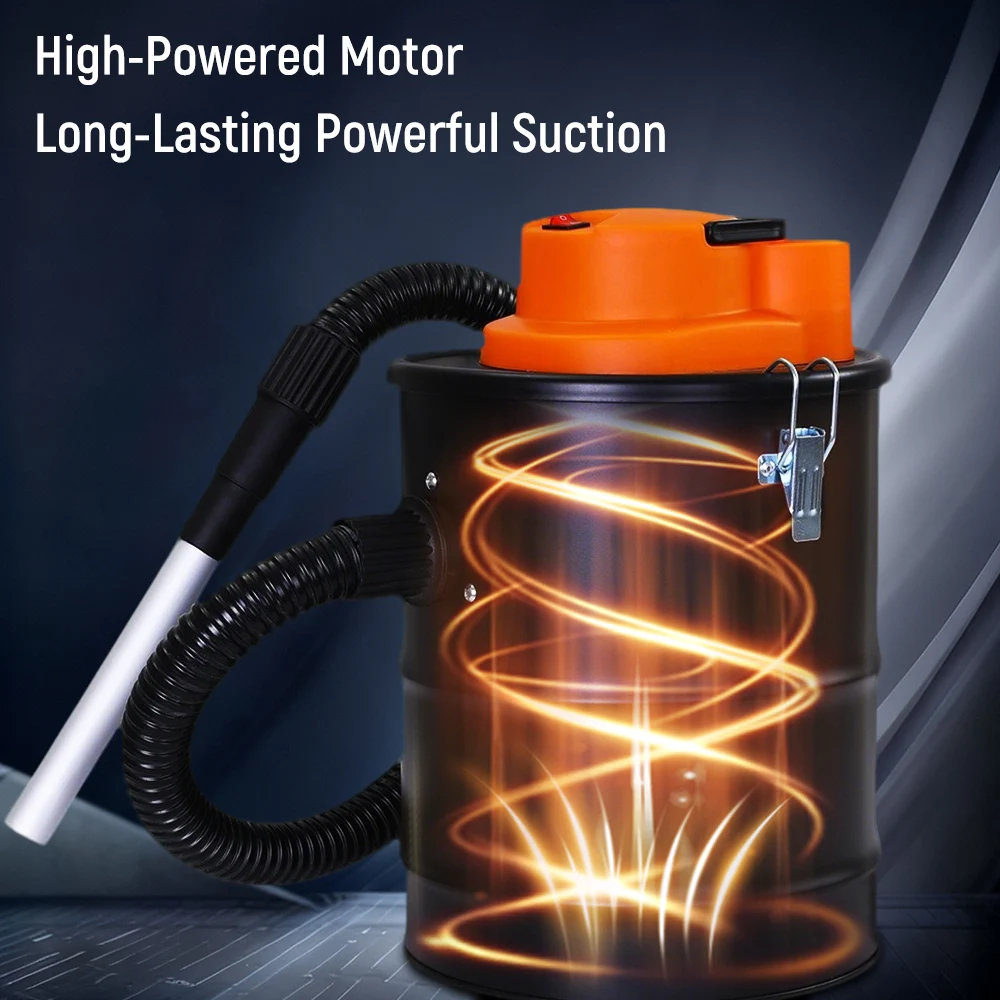 Fireplace Ash Vacuum Cleaner Household Barrel Vacuum Cleaner Powerful Suction 12L 220V 800W for Living Room Apartments