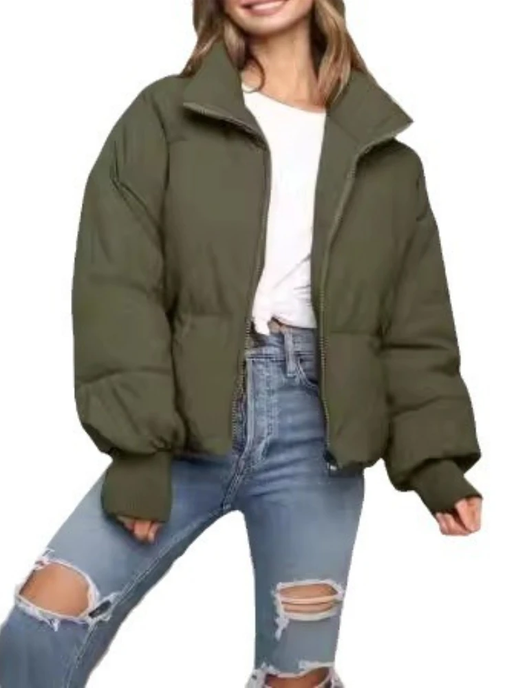 جديد الشتاء سميكة القطن معطف سترة للنساء العصرية تنوعا طالب الكورية نمط فضفاض صالح مبطن سترة قصيرة القامة #2