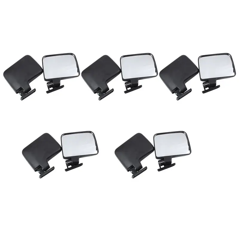 AASS-5X Golf Cart Mirrors - Universal Folding Side View Mirror For Golf Carts Club Car, Ezgo, , Star, Zone Carts
