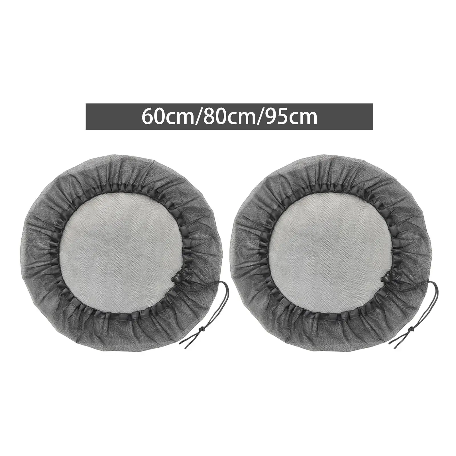 قطعتان من غطاء أسطوانة المطر شبكة شبكية رفيعة مع غطاء منخل برميل المطر برباط #5