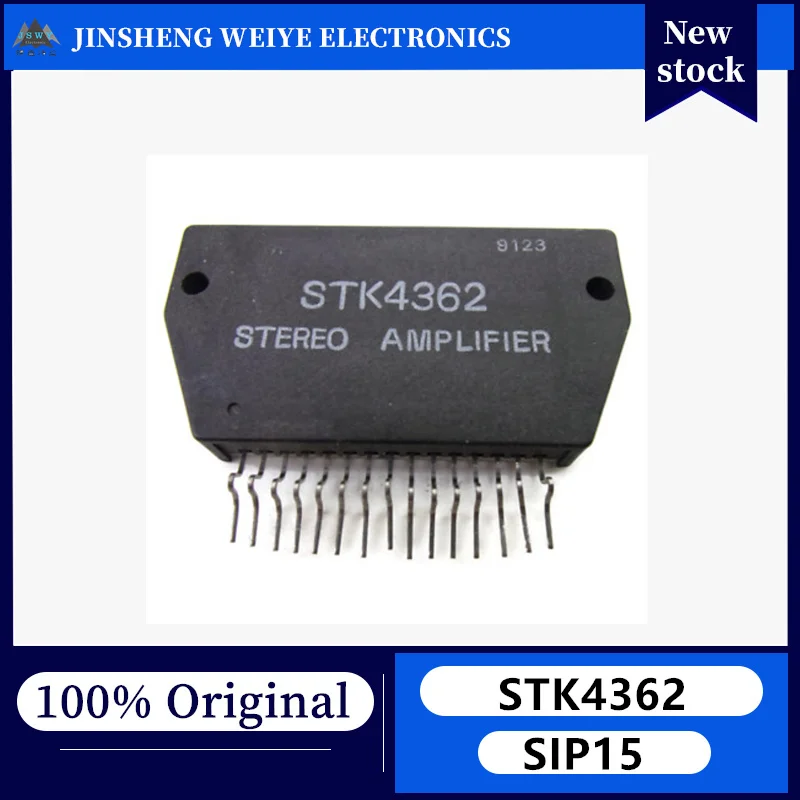 (2/10 pieces) STK4362 HYB-15 Dual-Channel Thick Film Power Amplifier IC - Brand New, Original, In Stock - Electronic Equipment