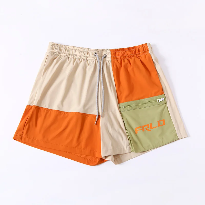 Wholesale men's swimming dry loose professional swimsuit beach vacation hot spring three-point pants Q21001