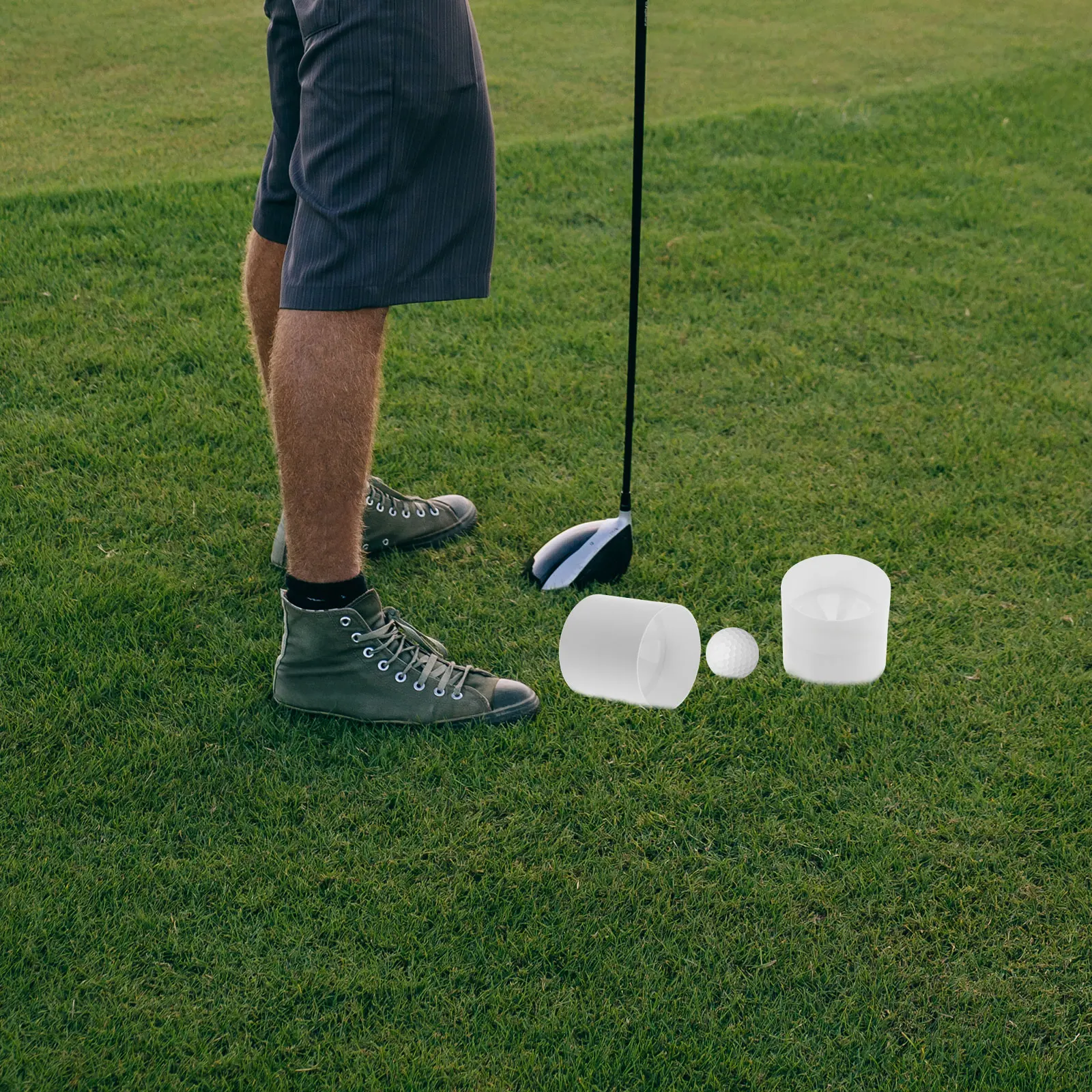 

2pcs Hole Cups Durable Plastic Putting Hole Cup For Golf Training Replace Golfing Equipment Putting Green Cup Lightweight