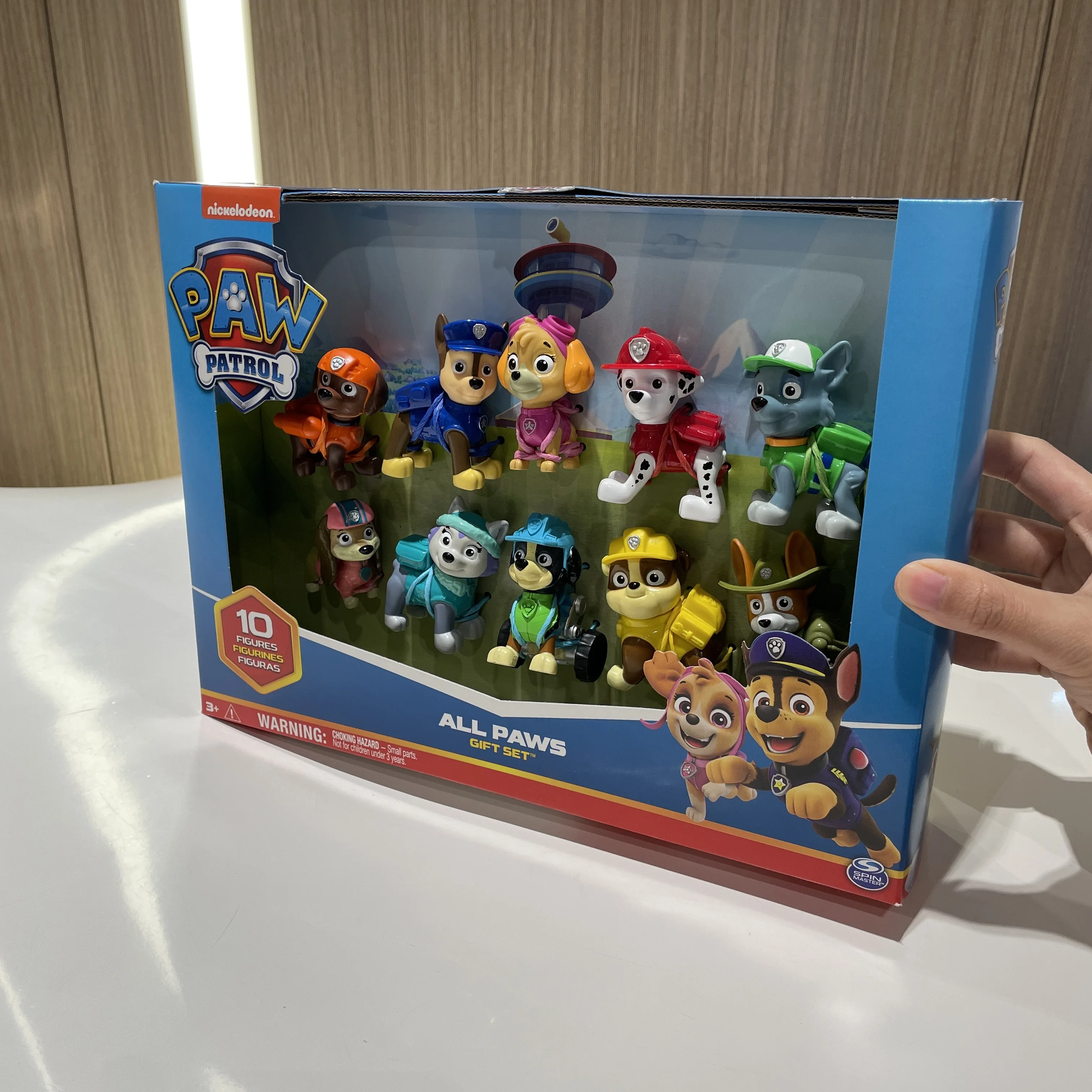 Genuine Paw Patrol 10th Anniversary All Paws On Deck Toy Figures Gift Pack with 10 Collectible Action Figures Kids Toys Ages 3+