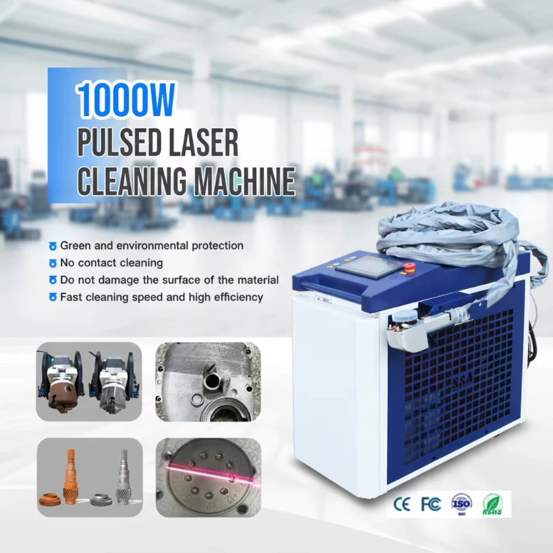 300 Watt Pulse Laser Cleaning Machine Portable Laser Cleaning Machine Rust Paint Removal Laser Metal Cleaning Machine