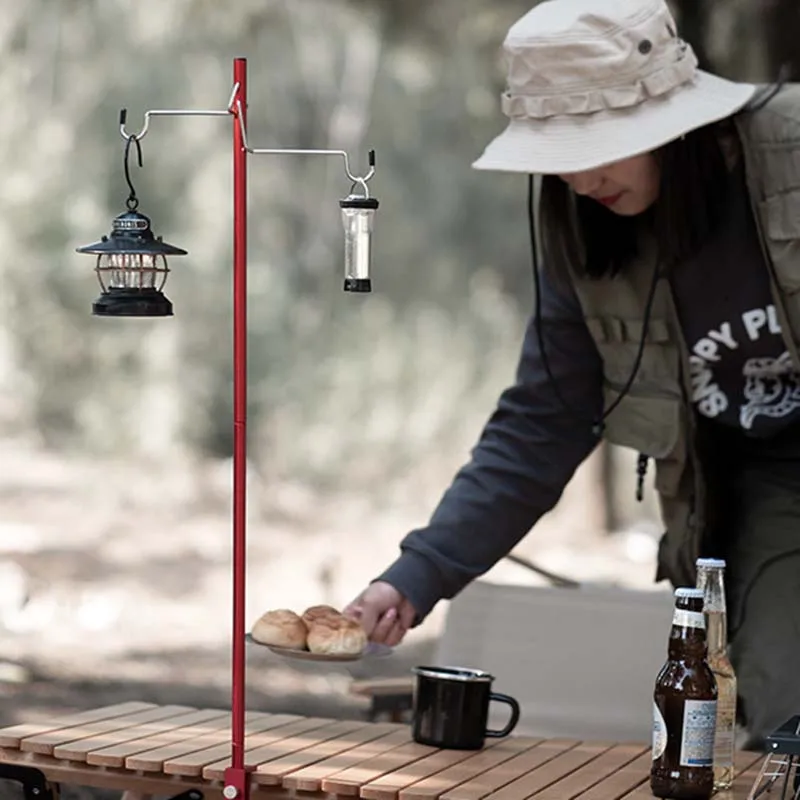 Camping Light Stand Ultralight Table Lantern Lamp Hanger Portable Detachable Lantern Holder Lighting Brackets Tourist Equipment image 5