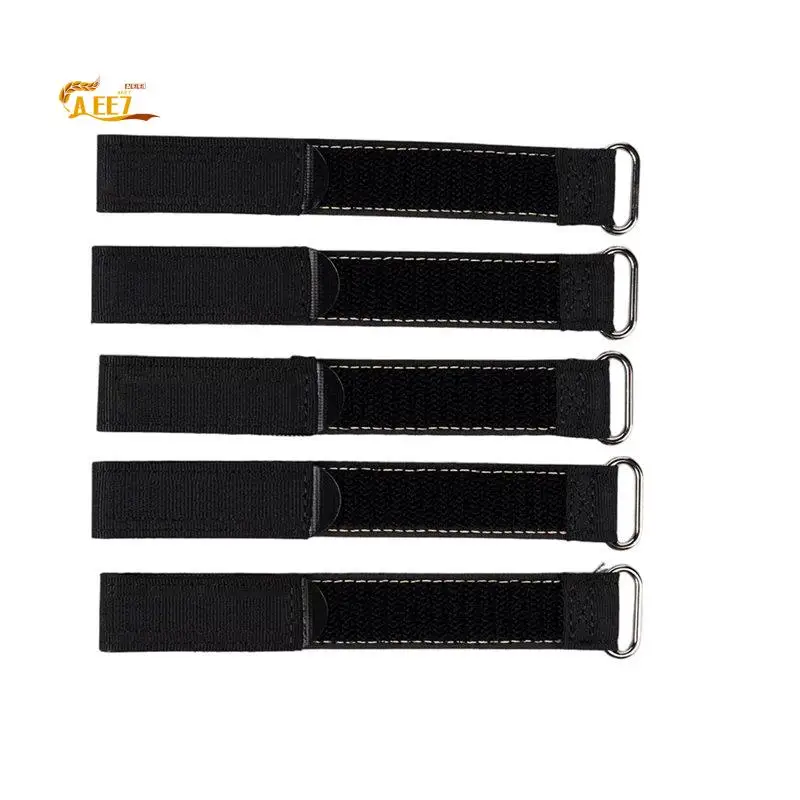 AEE7-5Pcs 20X500mm Magic Sticker Tape Lipo Battery Strap Belt Reusable Cable Tie Wrap For FPV RC Battery 10X100mm