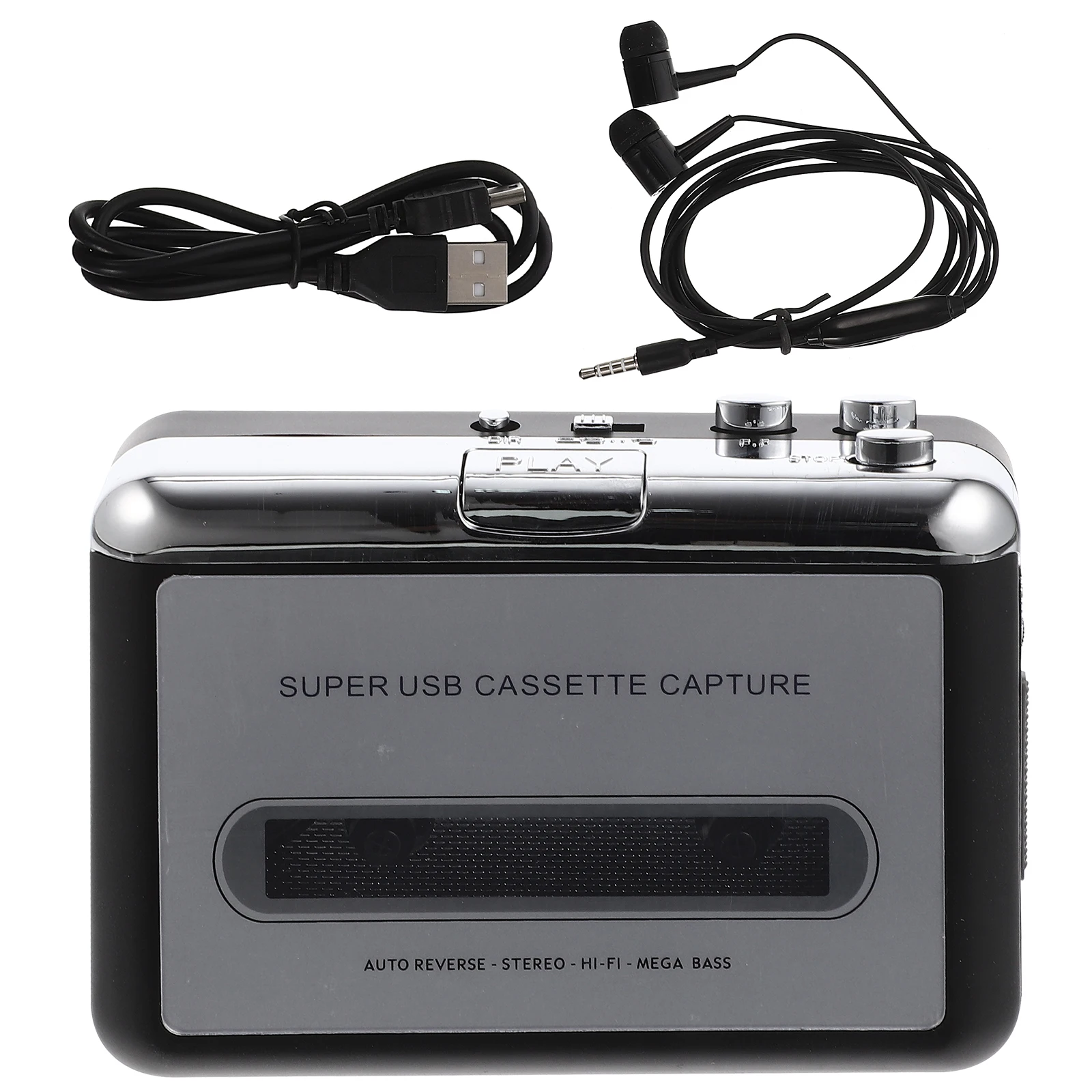 

Portable Cassette Tape Transverter Usb Cassette Tape Converter Mp3 High Fidelity Music Player Transverter (Without )
