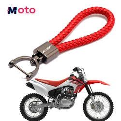 LLavero de cuerda trenzada de Metal para coche, accesorio para HONDA CRF250L CRF300L/Rally CRF125/150/250/450 R/X/RX CRF 250R 450R