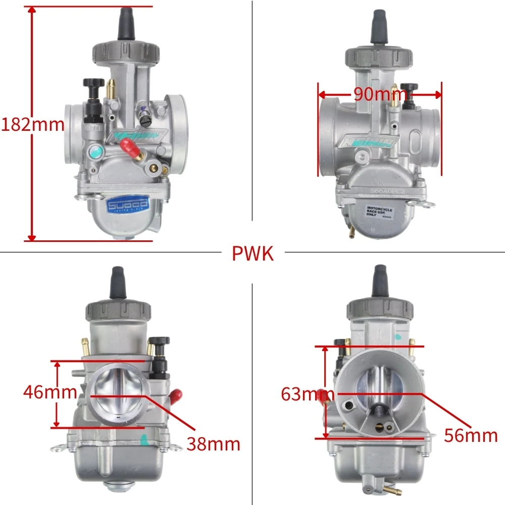 33 34 35 36 38 40 42mm Motorcycle Large Caliber Carburetor For KEIHIN PWK Racing Parts Scooters Dirt Bike ATV Power Jet 250cc view 2