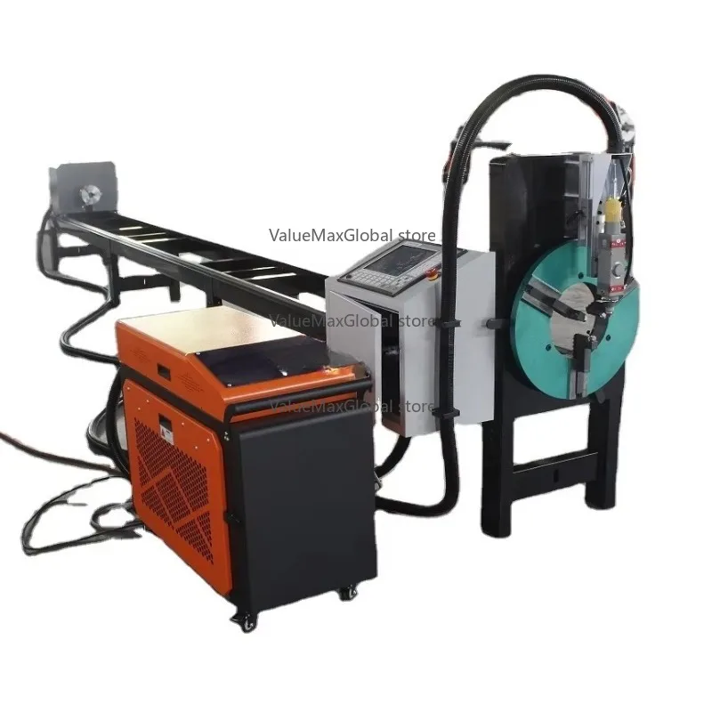 CNC Fiber Laser Tube Cutting Machine (1000W-3000W) – Simple Programmable with Air Cooling