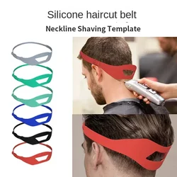 DIY Haircuts Curved Silicone Haircut Band Neckline Guide Shaping Styling Styler Ruler for Men Adjustable Hair Styling Tool