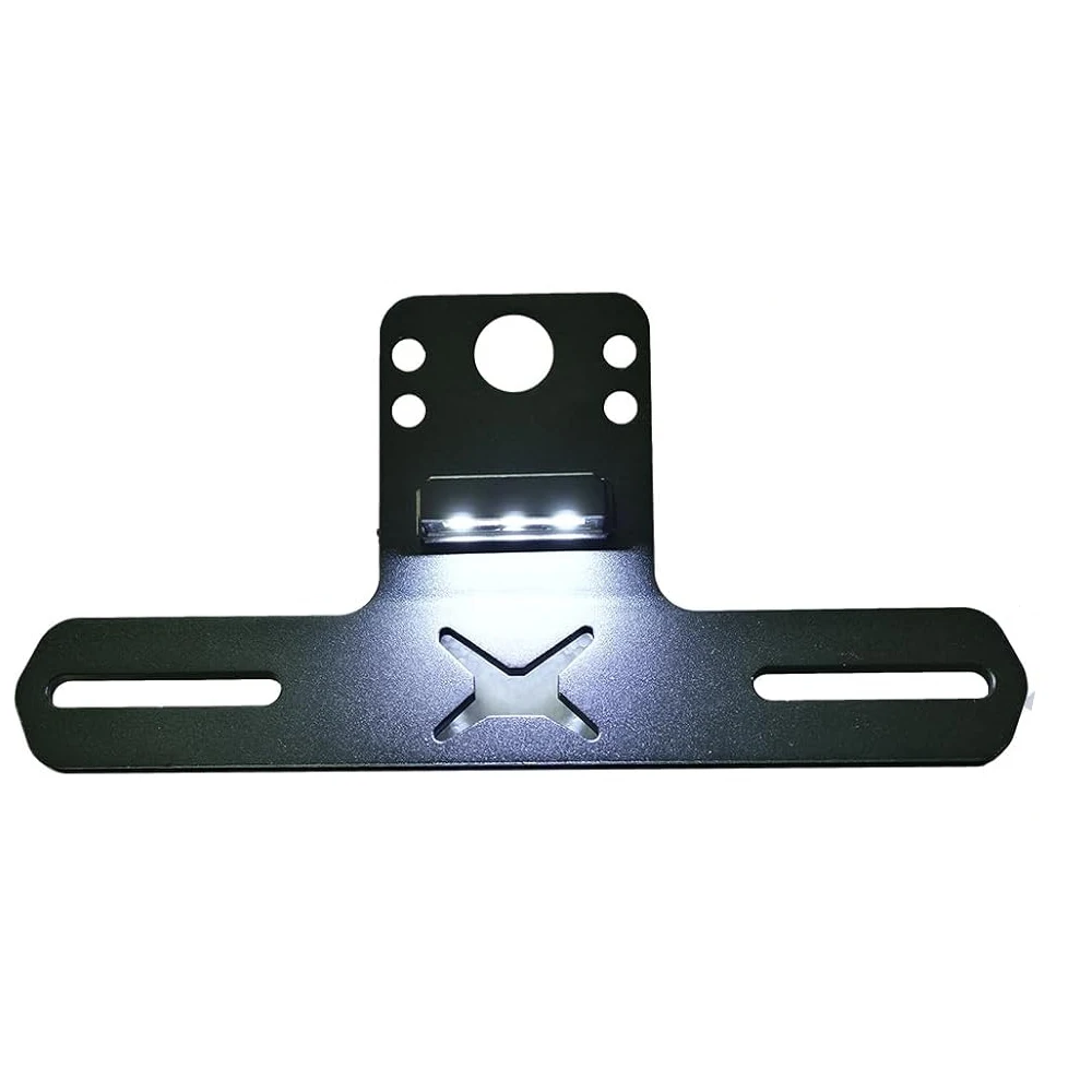 

UTV License Plate Holder With Light Universal CNC Aluminum License Plate Kit for Can-Am Maverick X3 Polaris RZR XP 1000 Ranger