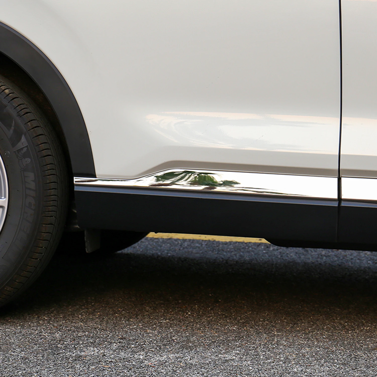 Car Accessories for Honda CR-V 2023 2024 2025 Stainless Steel Side Door Body Molding Cover Trim 6pcs