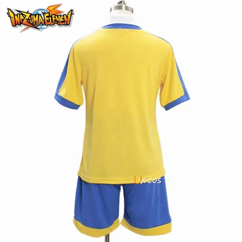 Nuovo costume cosplay in maglia da calcio dorata della scuola Inazuma Eleven Raimon