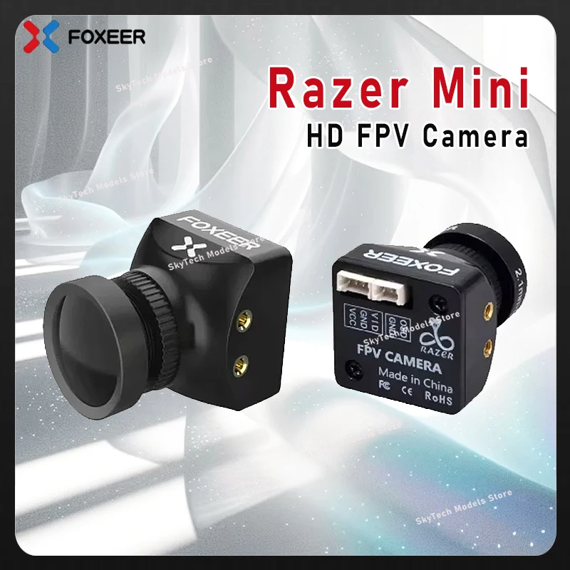 Foxeer Razer Mini V2 / V3 HD FPV Camera - 5MP, M12 Lens, 1200TVL, PAL/NTSC, 4:3/16:9, OSD, 4.5-25V, Natural Image