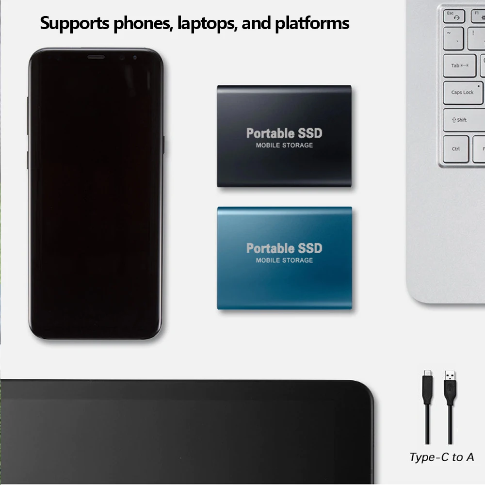 محرك الأقراص الصلبة الخارجي SSD عالي السرعة 1 تيرا بايت USB3.1 واجهة القرص الصلب 2 تيرا بايت محرك الحالة الصلبة 4 تيرا بايت تخزين كبير لأجهزة الكمبيوتر المحمول/الكمبيوتر #5