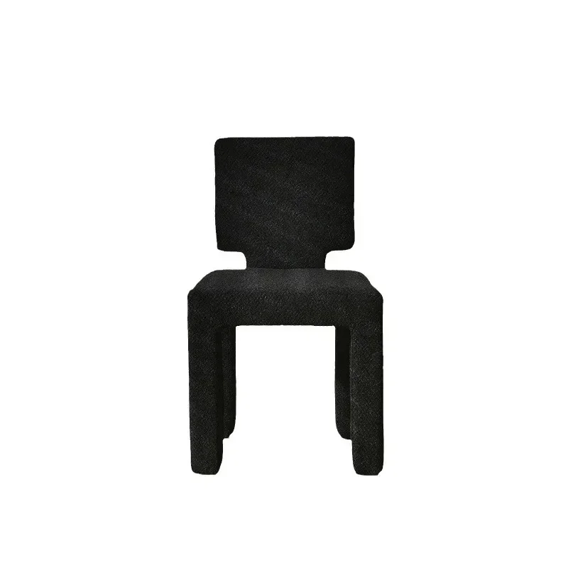 Nordic creative Internet celebrity black special-shaped dining chair