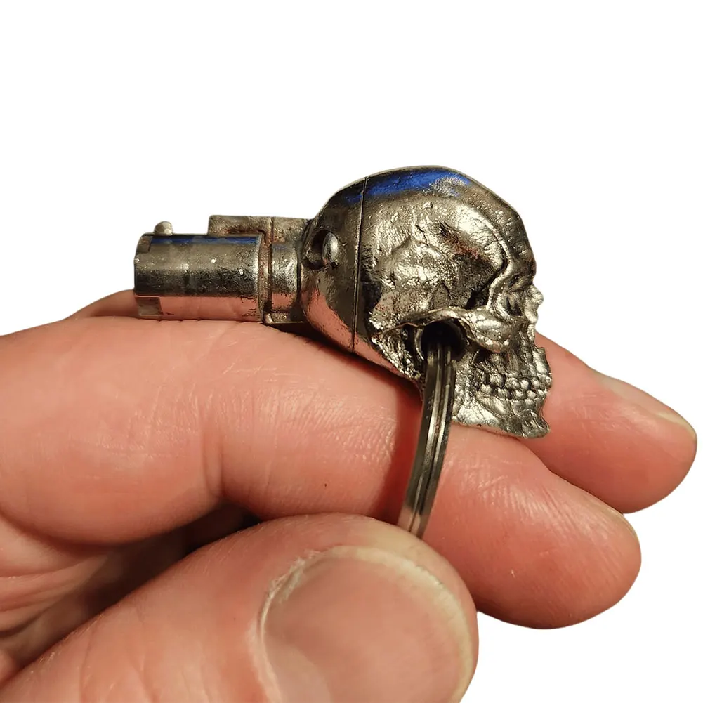 Universal Modified Key Cover Decorative Key Accessory Metal Demon Skull Key Cap for Most Motorcycles Halloween Party Favors