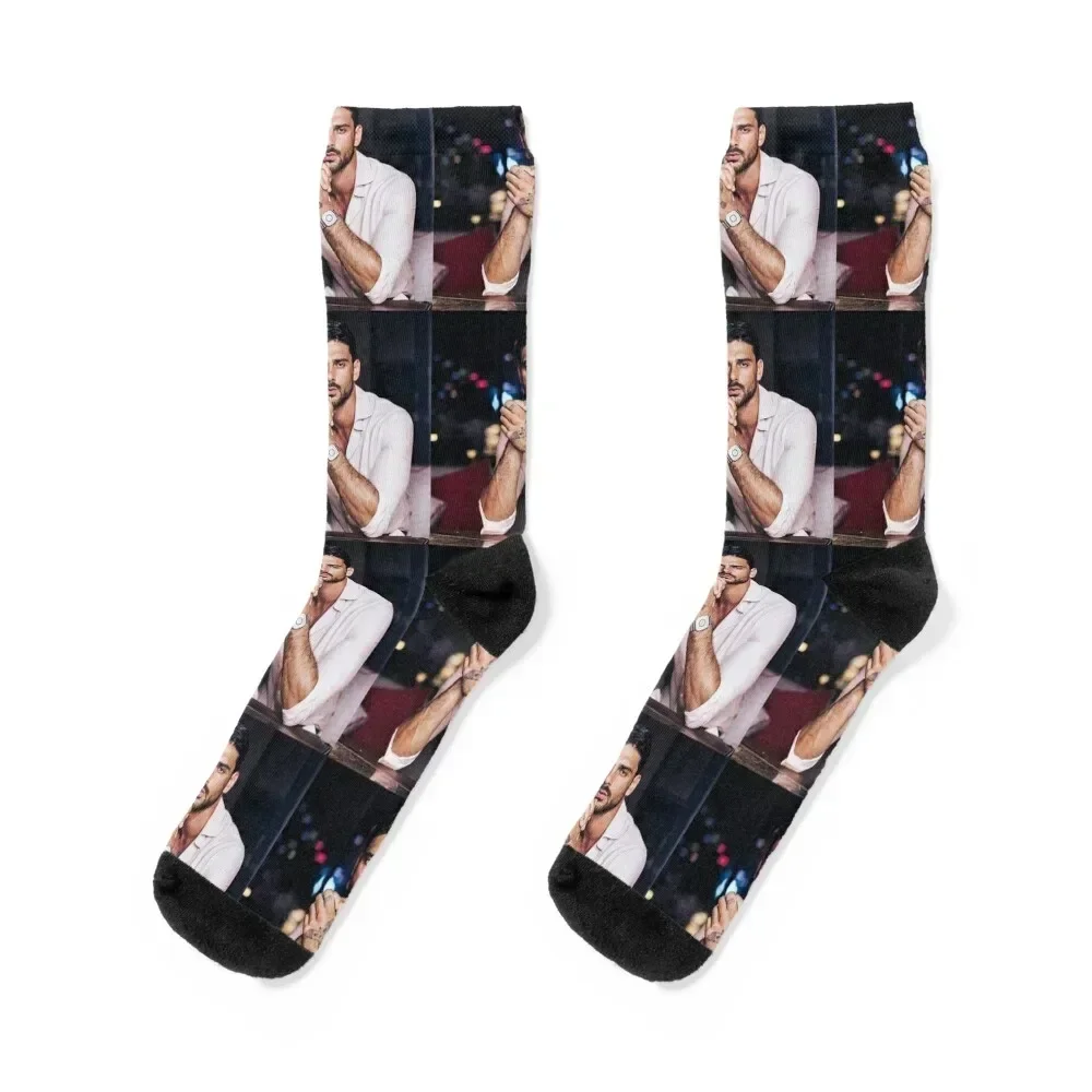 

michele morrone Socks gifts winter gifts heated custom Women's Socks Men's