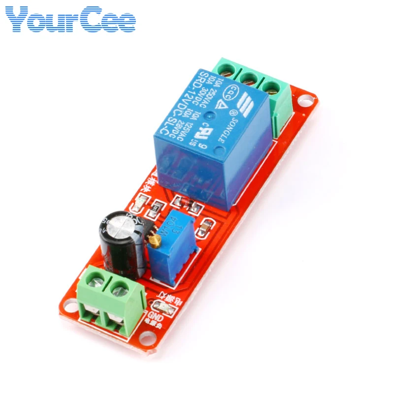 Delay Timer Turn-On Relay Module Time Delay Switch DC 12V For Robot & Intelligent Electronic Car DIY