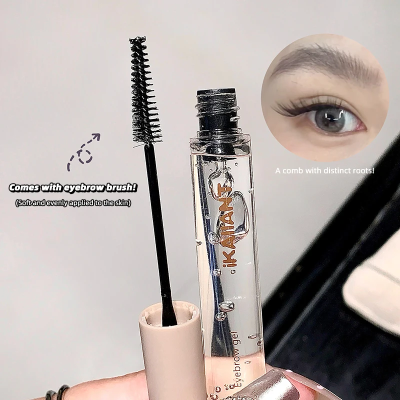 جل تشكيل الحواجب مقاوم للماء ومقاوم للعرق، قلم حواجب ناعم وقابل للمزج