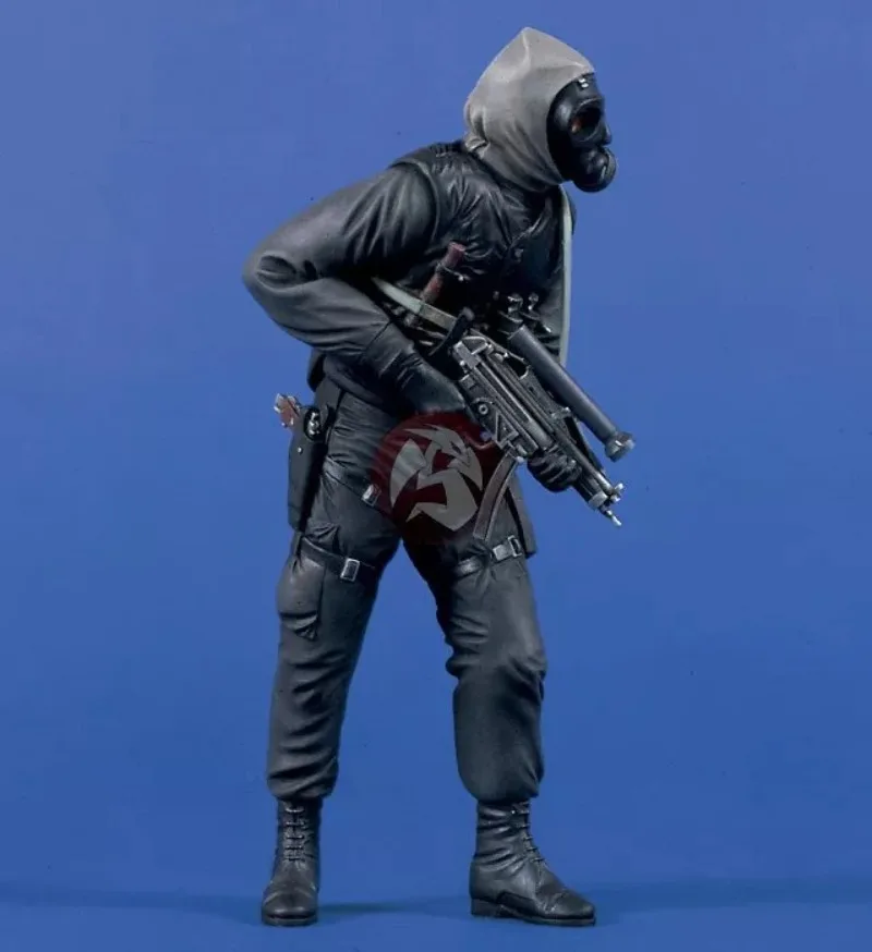 

1/16 120mm Scale British SAS Soldier w/H & K MP5 Resin Figure Assembled Model Kit Military Hobby Miniature Unassembled Unpainted