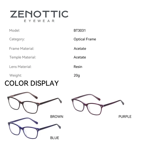 Imagen 2 del producto acetato gafas graduadas para mujer gafas para miopía gafas ópticas de moda