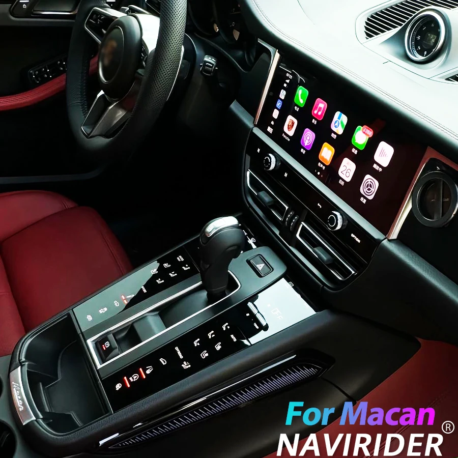 Left and Right Hand Drive Center Console Interior Gear Shift Panel for Porsche Macan 2014-2021 Decorative Accessories AC Panel