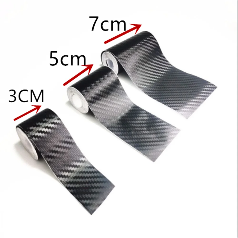 Universal 3D Carbon Fiber Car Sill Stickers for Peugeot RCZ 206 207 208 301 307 308 406 407 408 508 2008 3008 4008 5008 6008